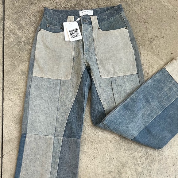 Marine Serre Gold Line Jeans - Picture 5 of 10